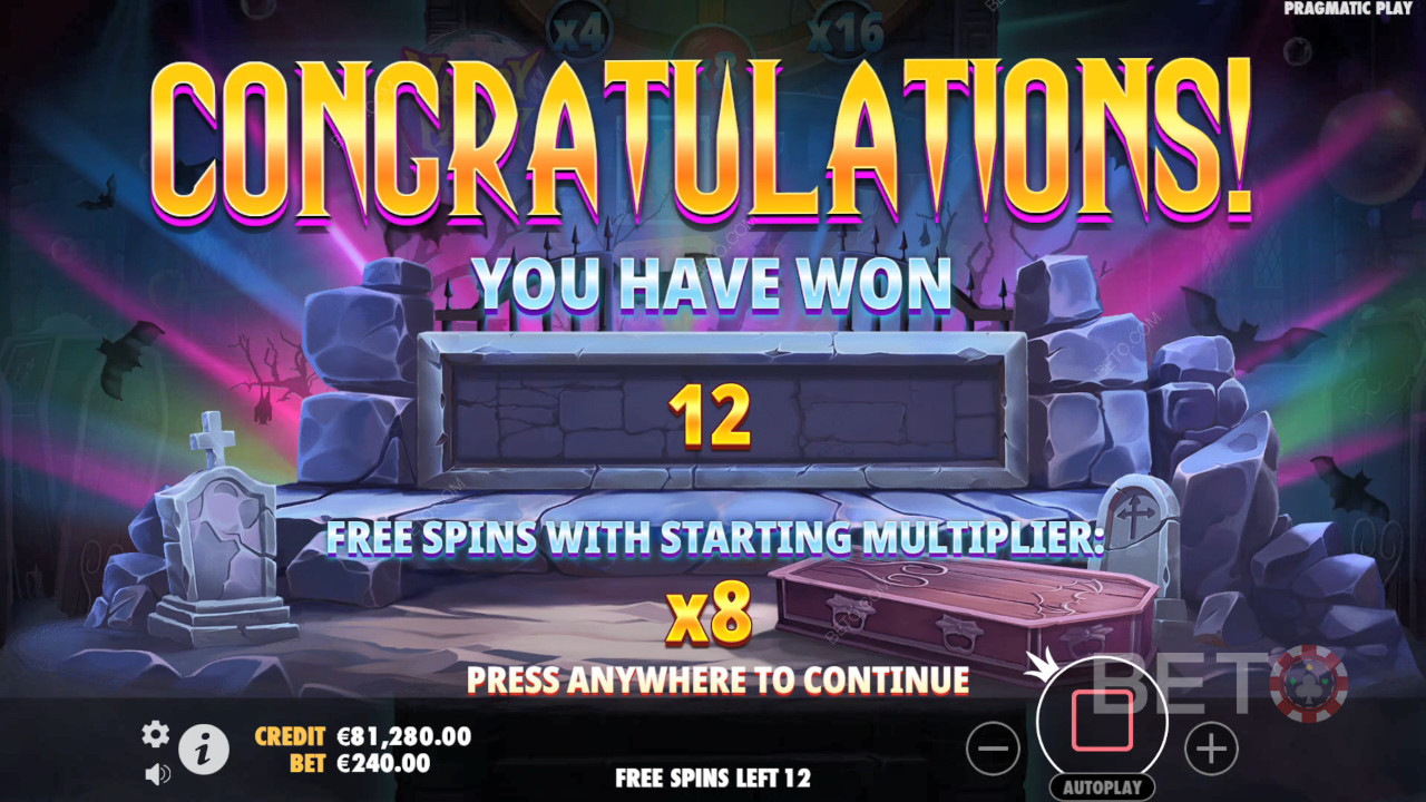Win 5,000x Your bet in the Vampy Party Slot Online!