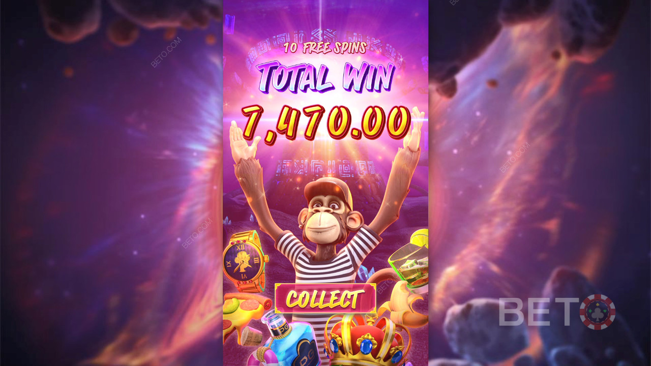 Win 10,000x Your bet in the Wild Ape #3258 Online Slot!