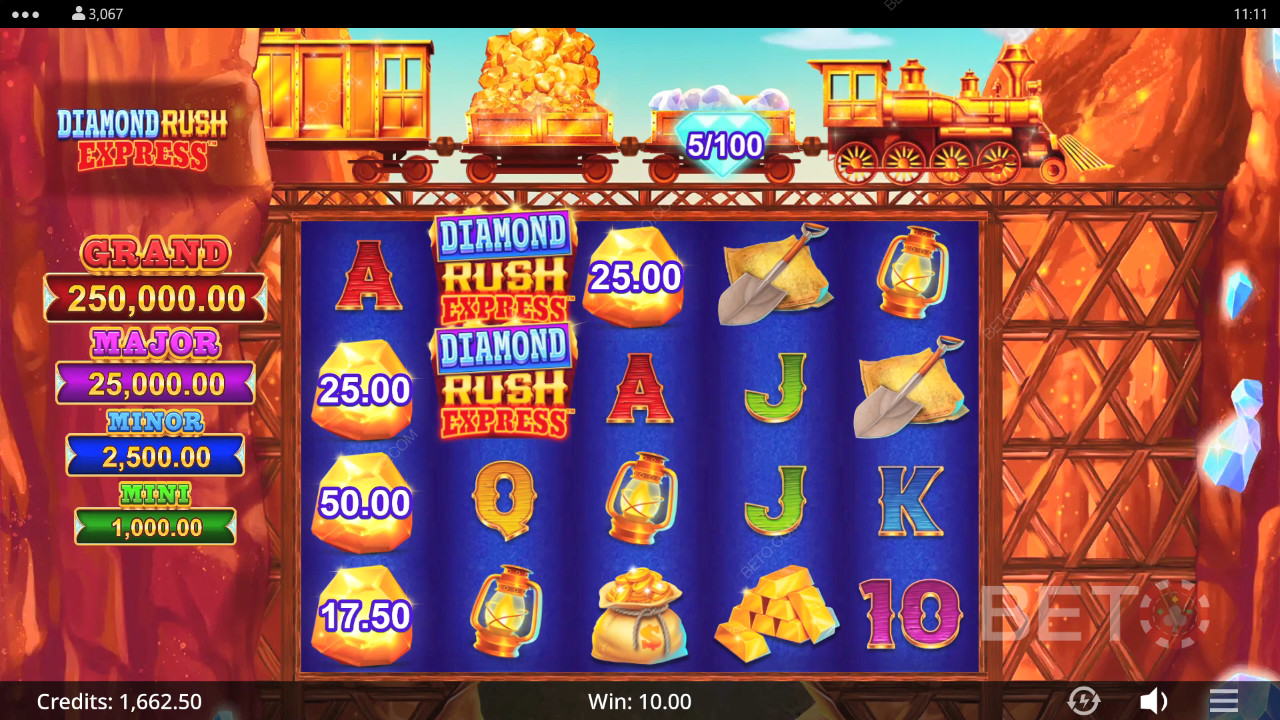 Diamond Rush Express Review by BETO Slots