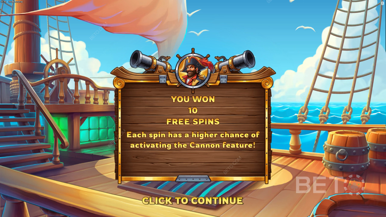 Win 10,000x Your bet in the Pirate Bonanza Video Slot!