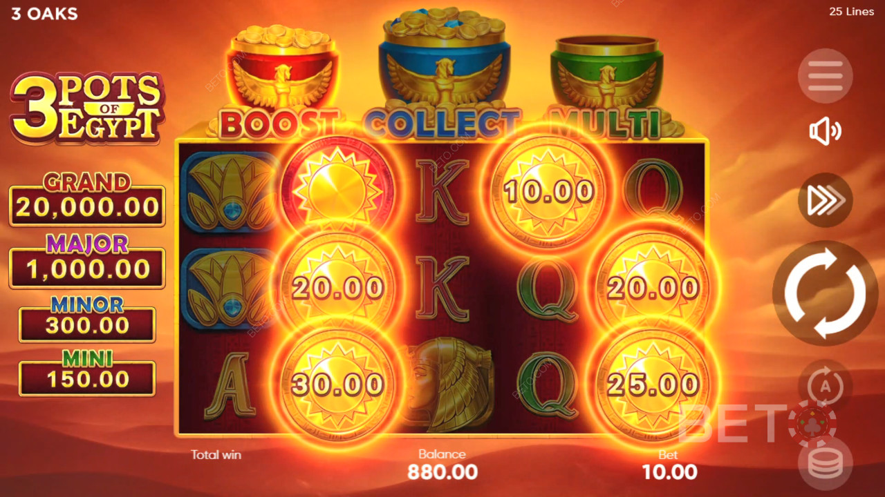 3 Pots of Egypt Free Play