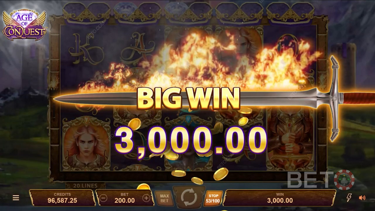 Land massive wins in the base slot and the Free Spins
