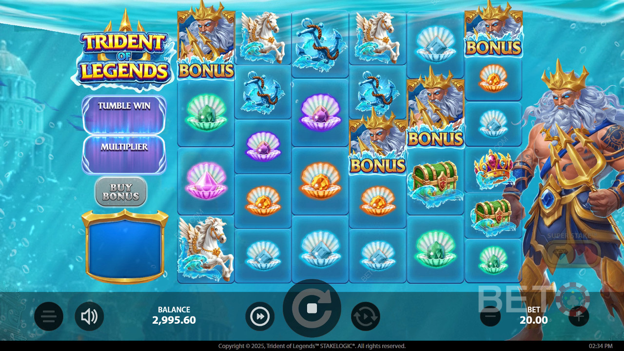 Trident of Legends Review by BETO Slots