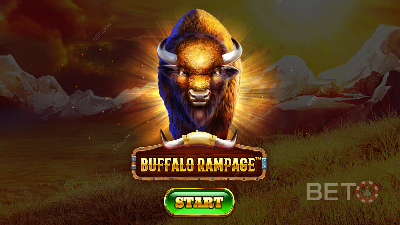 Roam the vast wilderness amongst elegant beasts in the Buffalo Rampage slot