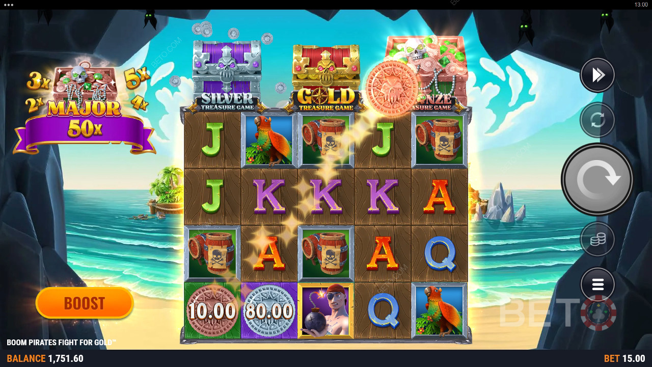 Boom Pirates Fight For Gold Review by BETO Slots