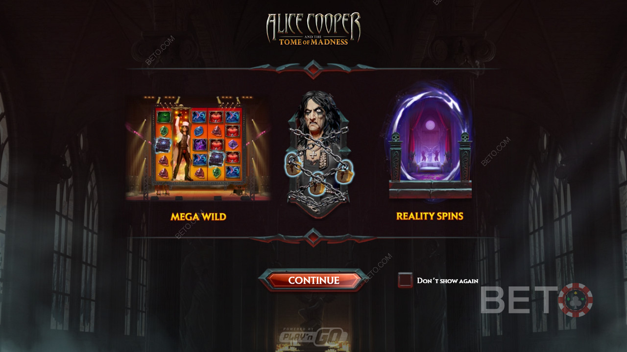 Enjoy Mega Wilds and Free Spins in Alice Cooper and the Tome of Madness slot