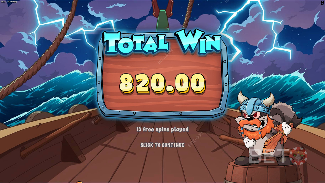 Win 10,000x Your bet in the Le Viking Slot Online!