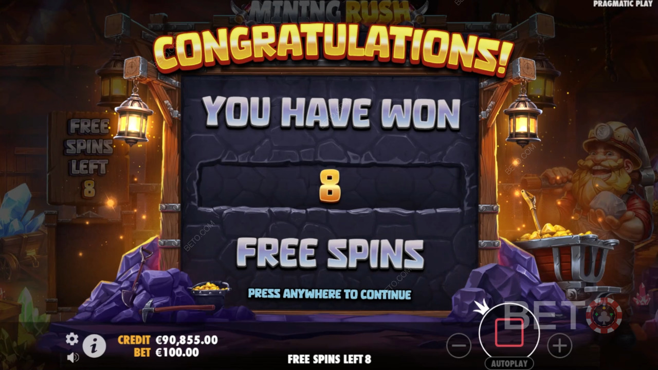 Bonus Features Explained in Mining Rush by Pragmatic Play
