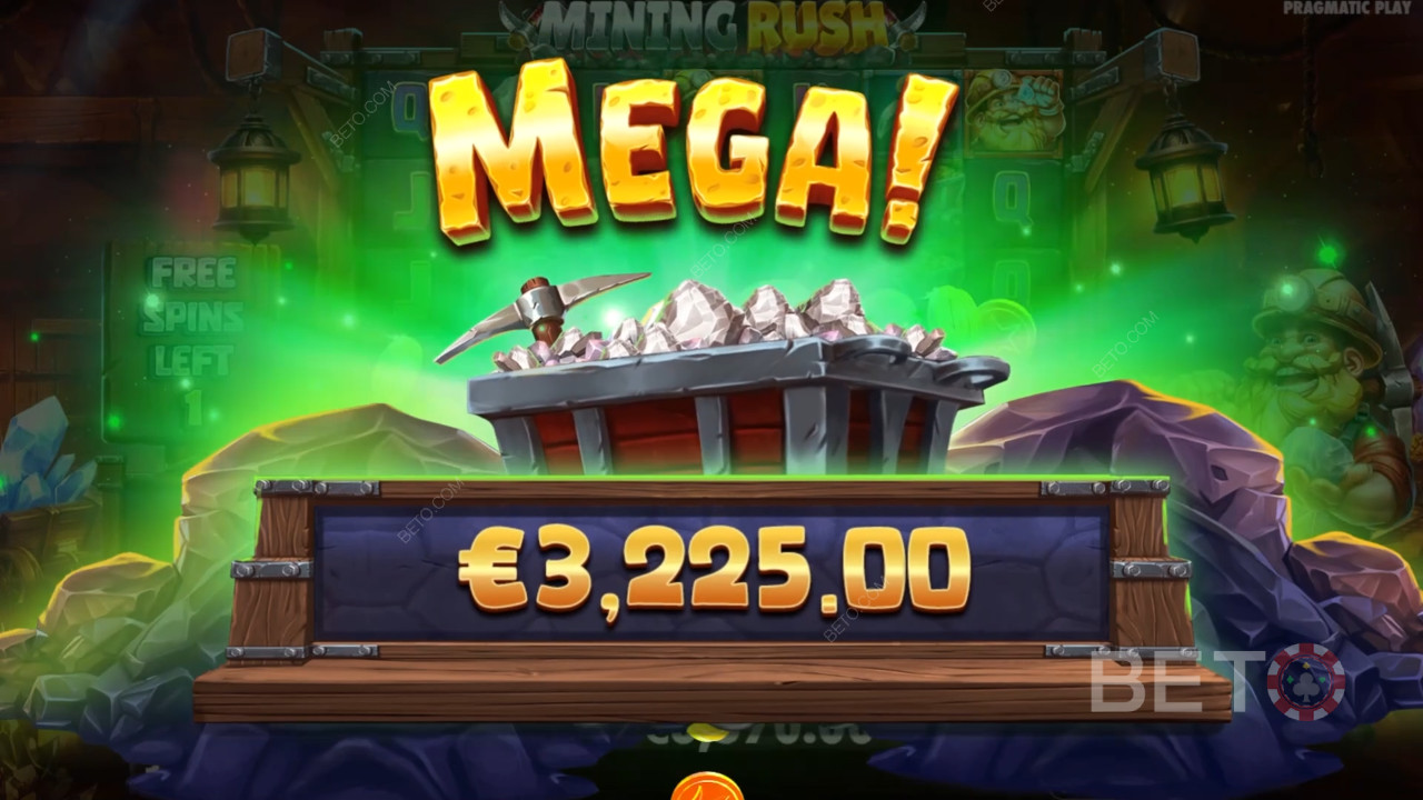 Win 10,000x Your bet in the Mining Rush Slot Online!