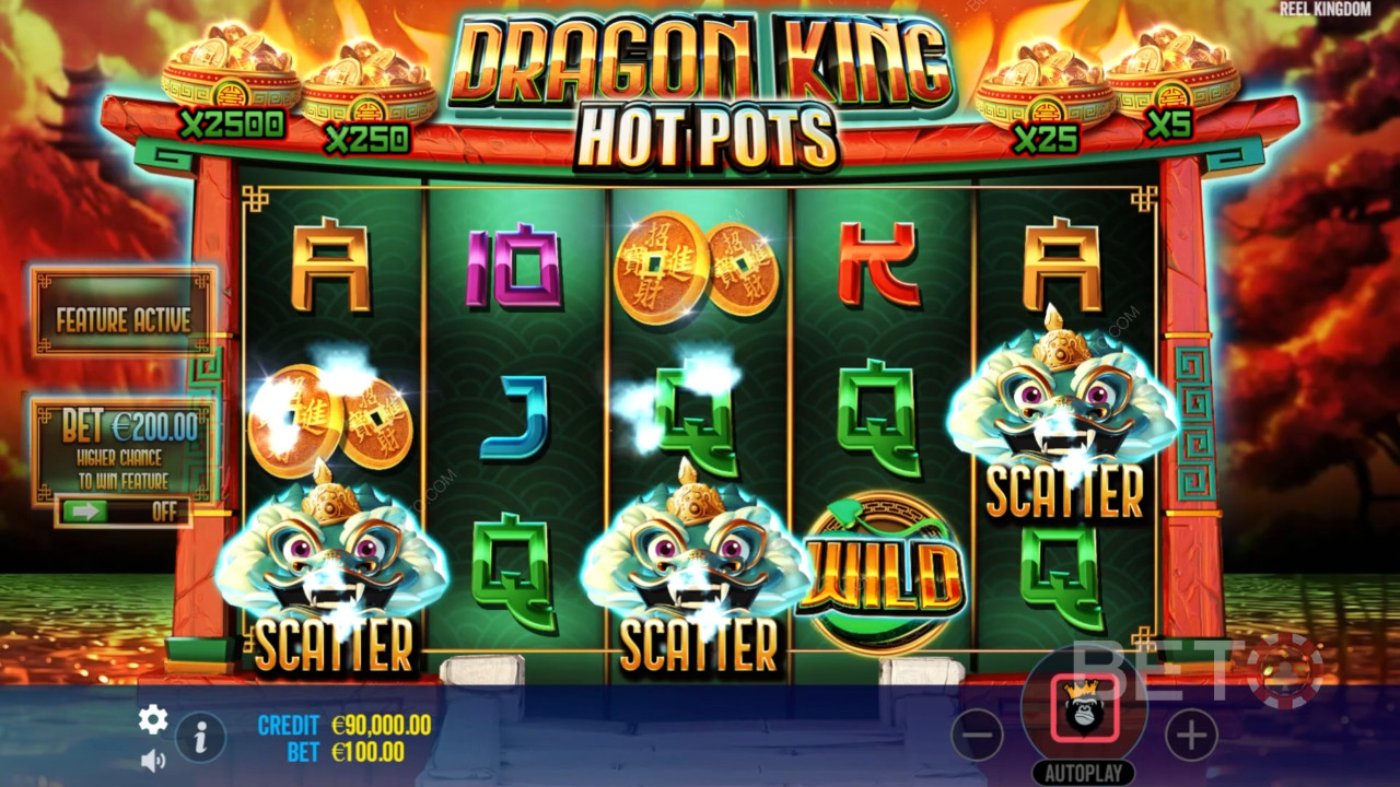 Dragon King Hot Pots Review by BETO Slots