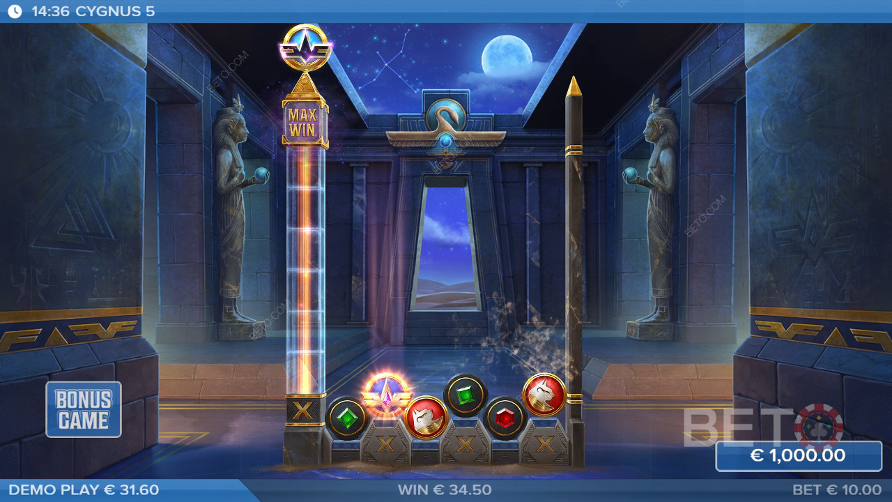 Win 50,000x Your bet in the Cygnus 5 Slot!