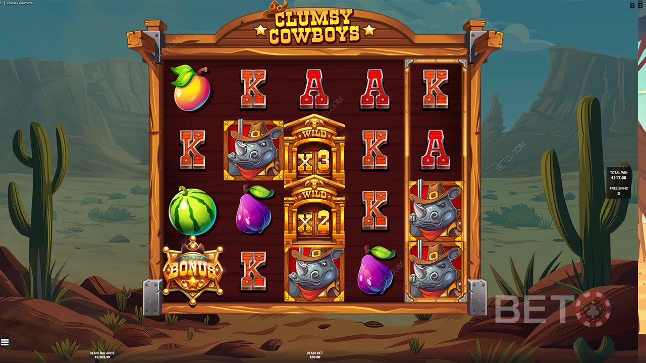 Clumsy Cowboys Review by BETO Slots