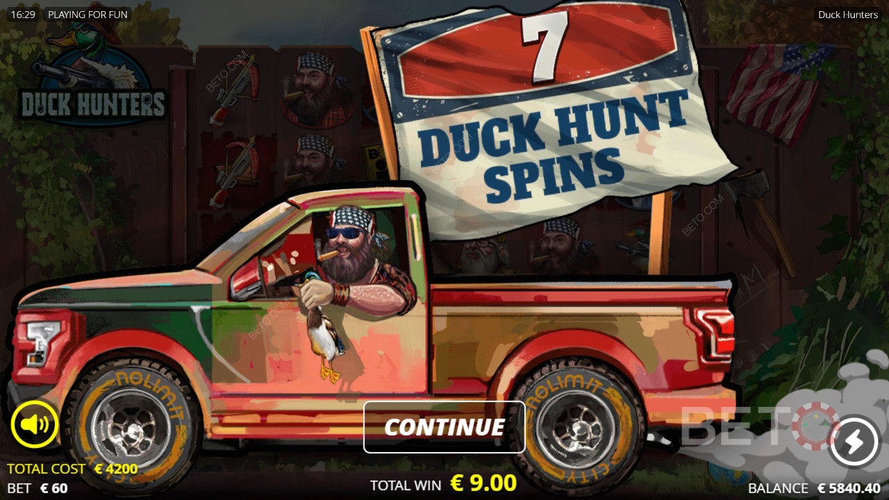 Bonus Features Explained in Duck Hunters by Nolimit City