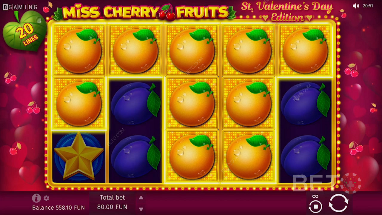 Loads of Orange Symbols on Miss Cherry Fruits Slot