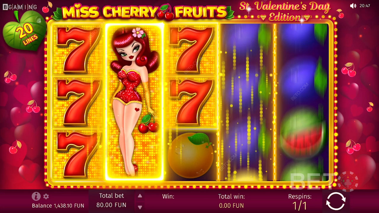 5x3 grid in Miss Cherry Fruits