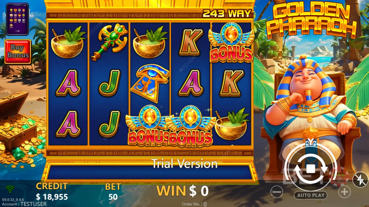 Golden Pharaoh Review by BETO Slots