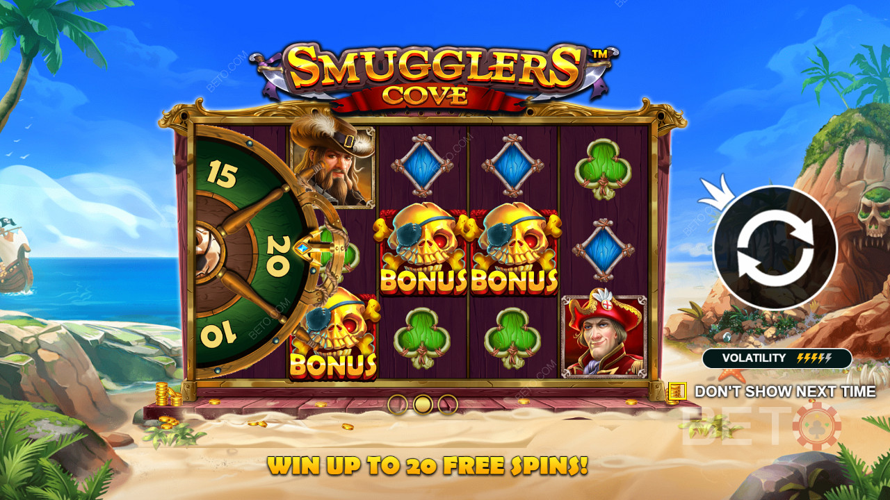 Special bonus round in Smugglers Cove
