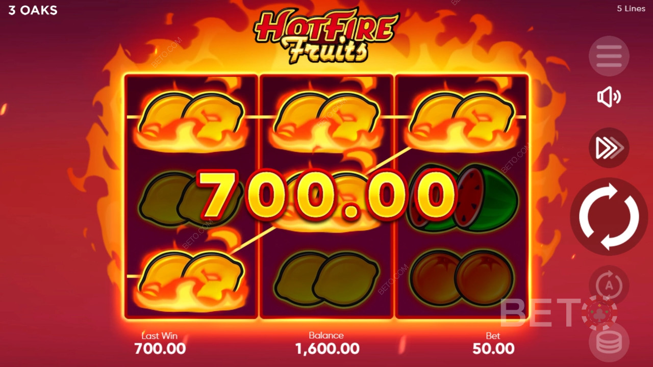 Hot Fire Fruits Free Play
