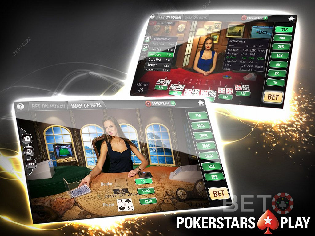Design e facilidade de utilização do casino PokerStars