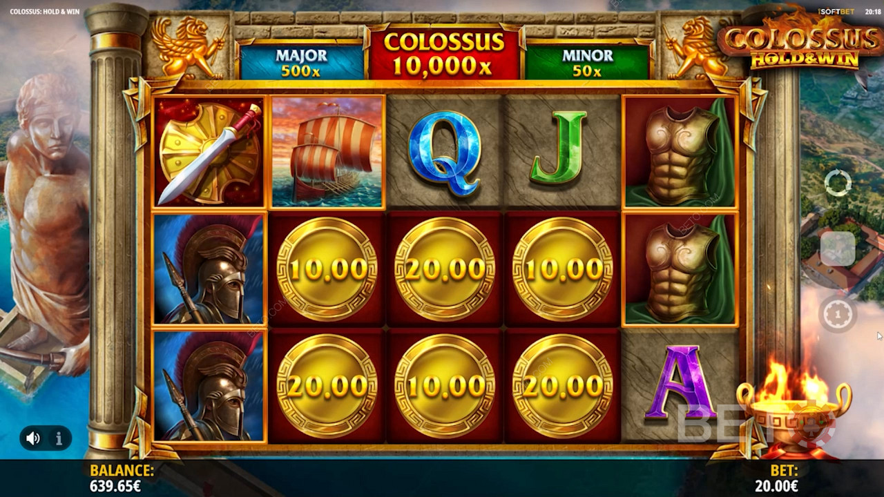 Land 6 Gold coins and trigger the Hold and Win Respins round