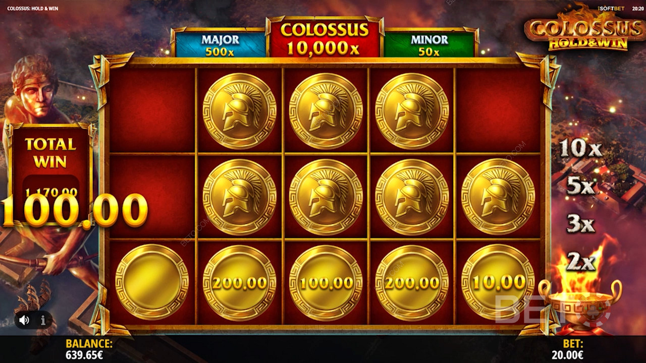 Get cash rewards through Gold coins in the Hold and Win feature