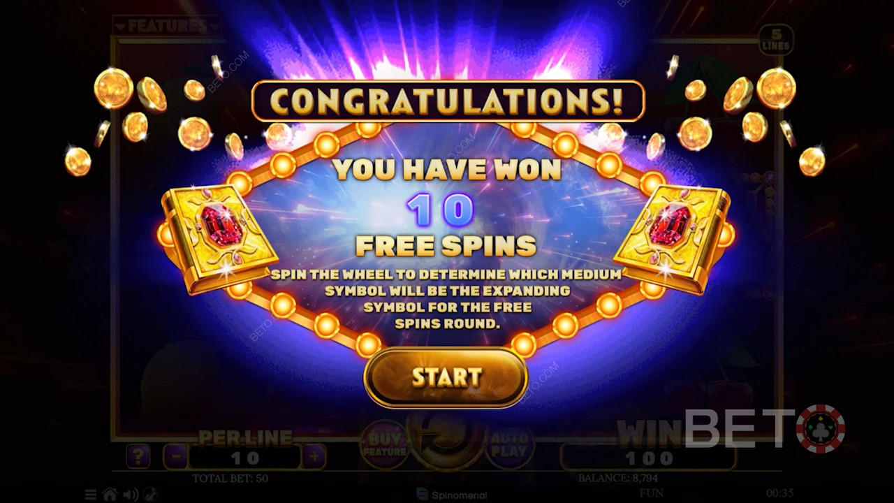 Triggering Free Spins in Book Of Diamonds Reloaded