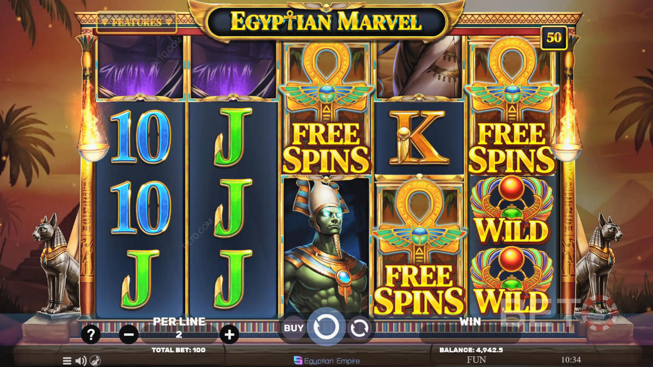 Egyptian Marvel Review by BETO Slots