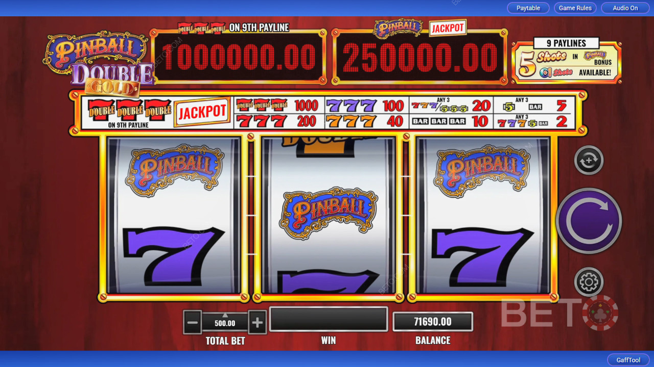 Pinball Double Gold Review by BETO Slots