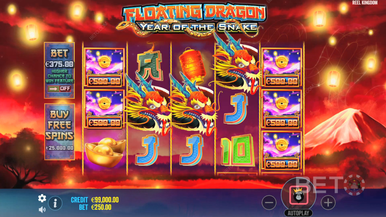 Floating Dragon Year of the Snake Free Play