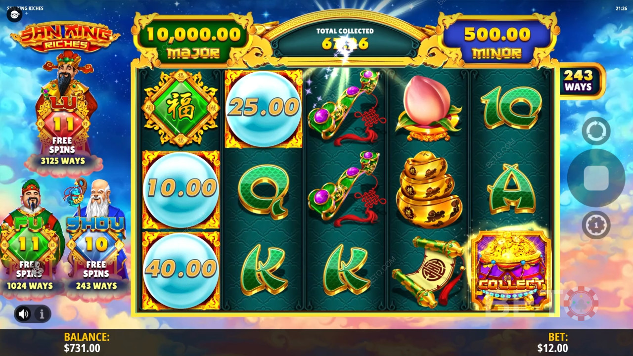 San Xing Riches Review by BETO Slots