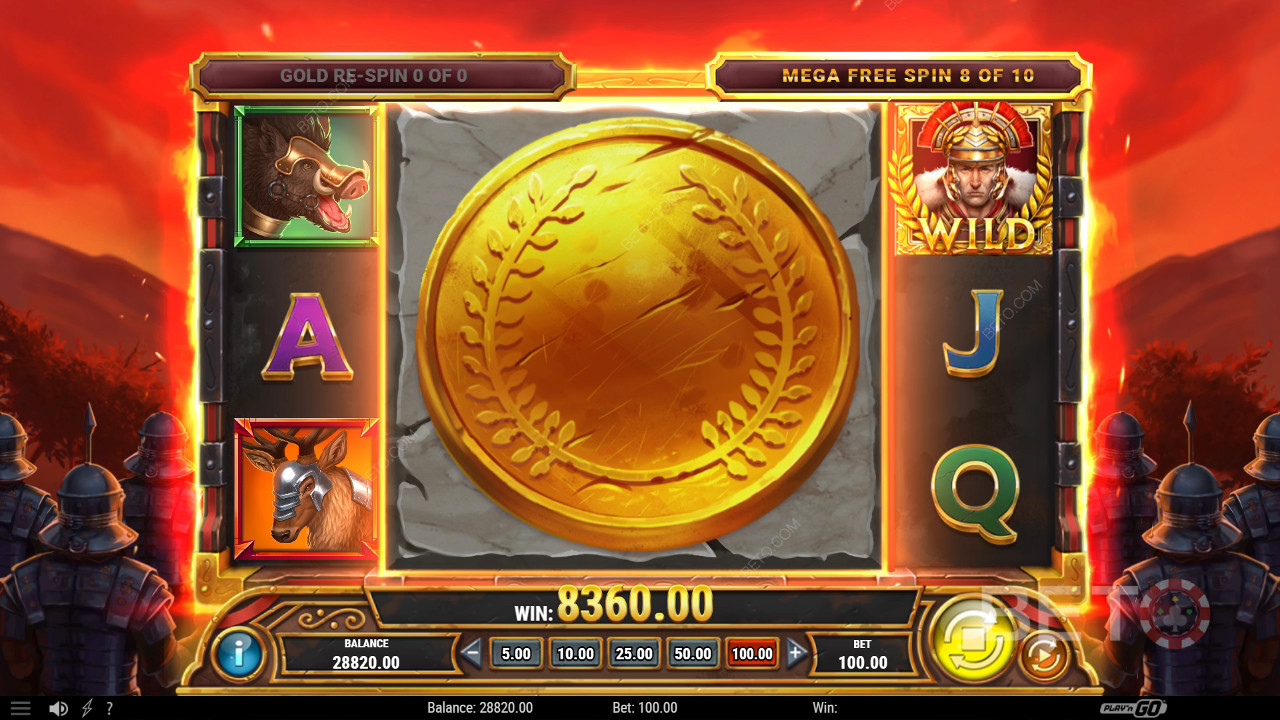 Win 4,000x Your bet in the Legion Gold Victory Video Slot!
