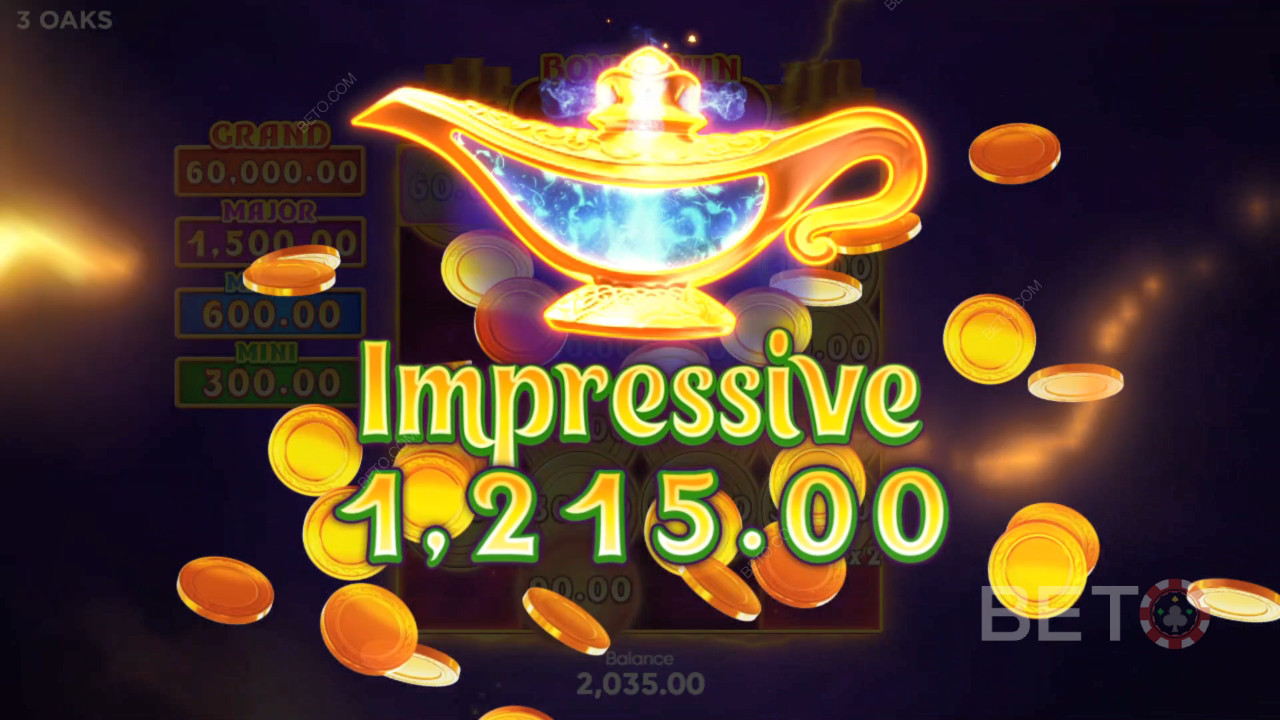 Win 2,000x Your bet in the Coin Lamp Slot Machine!