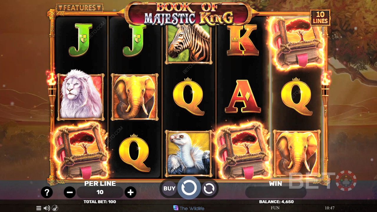Book of Majestic King Review by BETO Slots