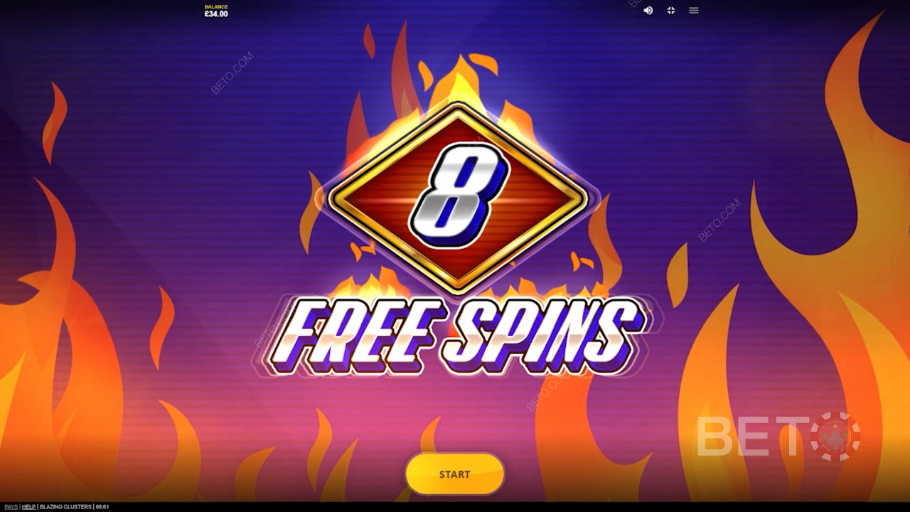 Activate the Free Spins mode to get 8 Free Spins, and Multiplier boosts