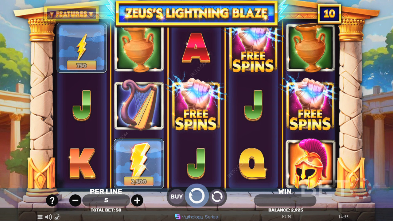 Zeus's Lightning Blaze Free Play