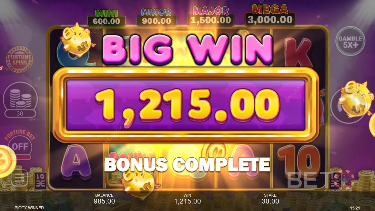 Win 8,333x Your bet in the Piggy Winner Slot!