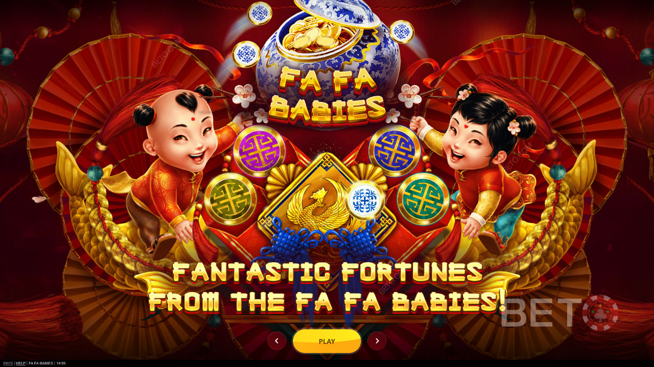 Join the lucky babies and Win a big fortune in the Fa Fa Babies casino slot 