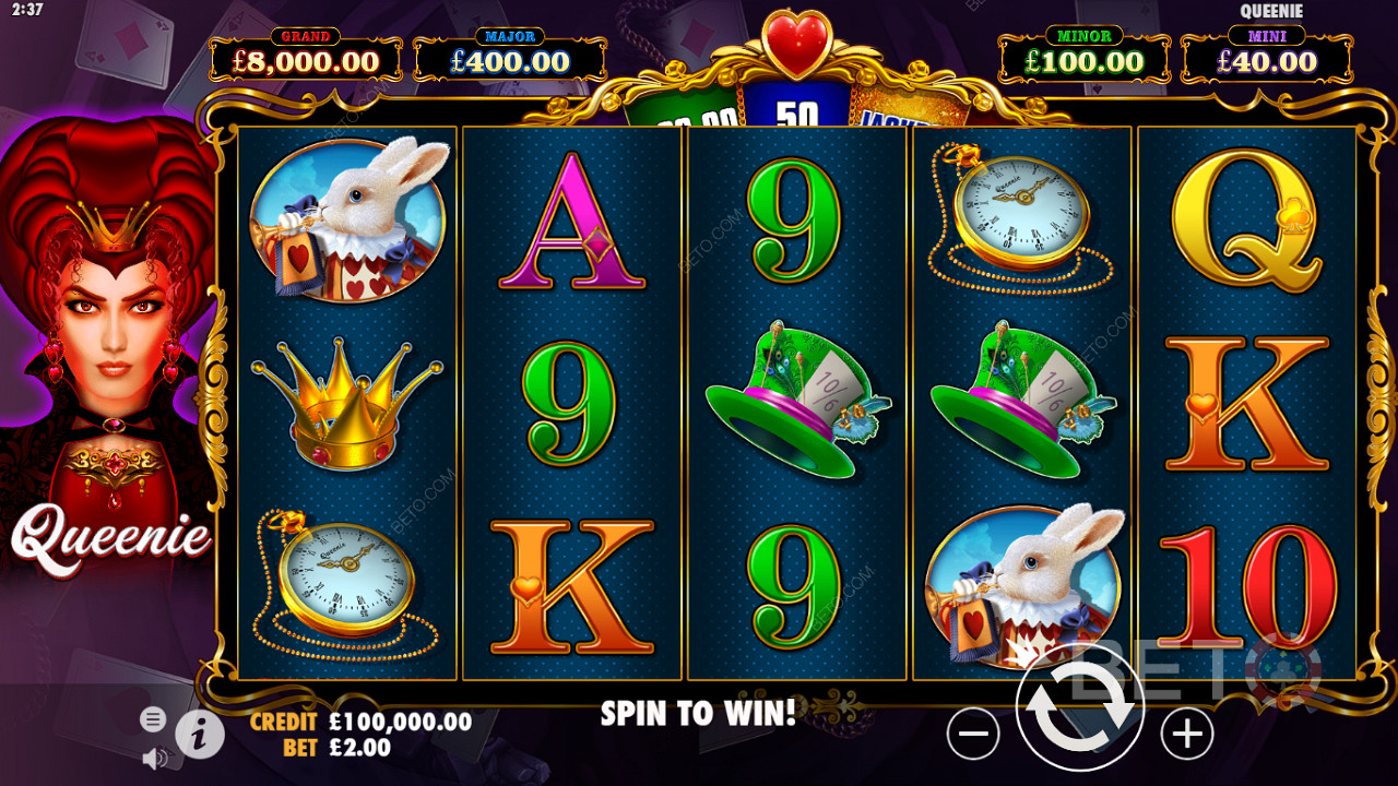 This slot runs on an RTP rate of 96.51% and features high volatility