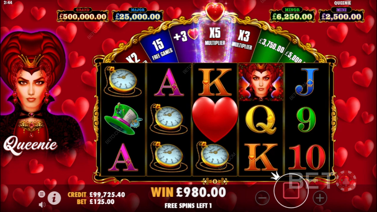 Experience a fantasy world of dreams and riches in the Queenie casino slot