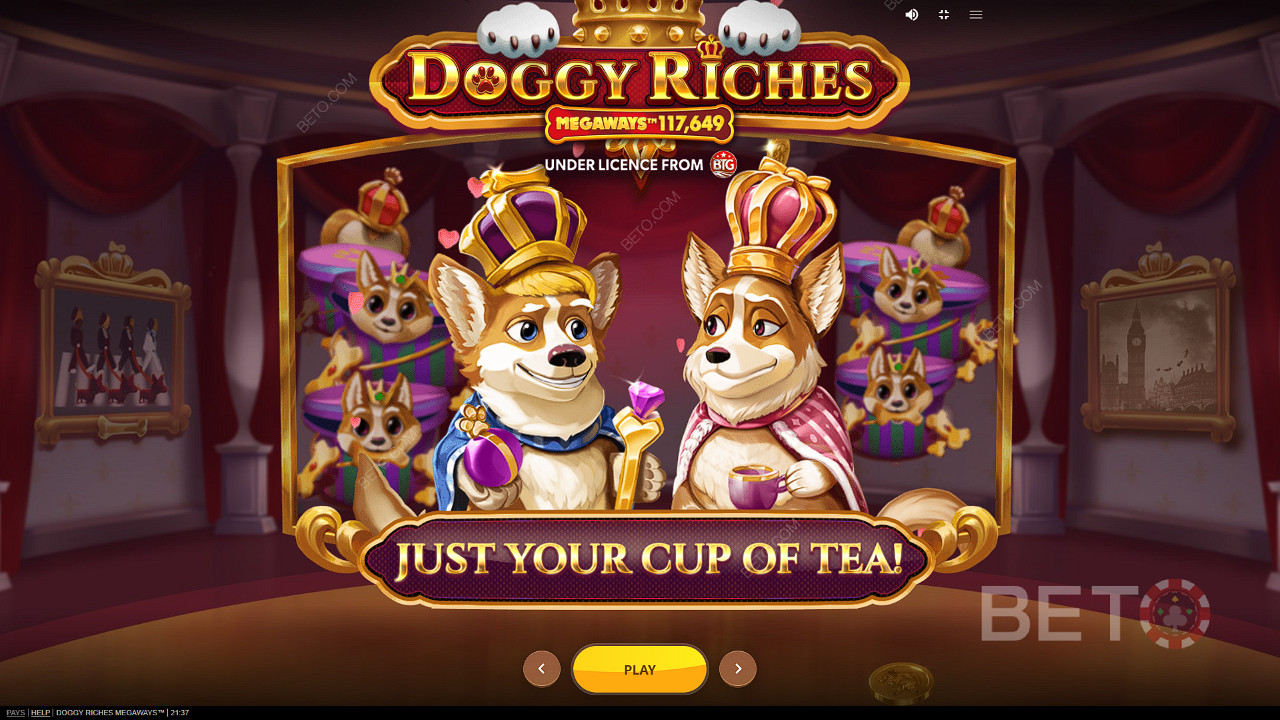 Enjoy a variety of powerful features in the Doggy Riches Megaways slot
