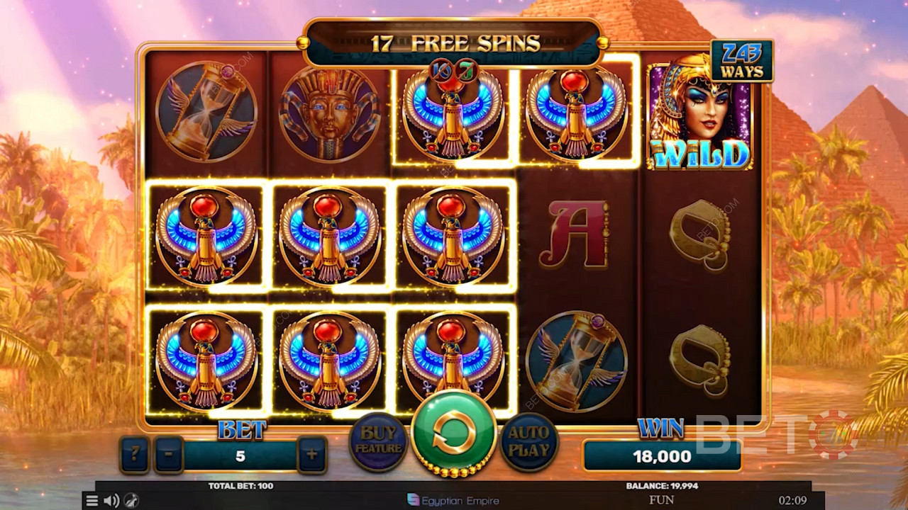 Land 3 or more Scatter symbols to trigger the Bonus Game and earn Free Spins bonuses