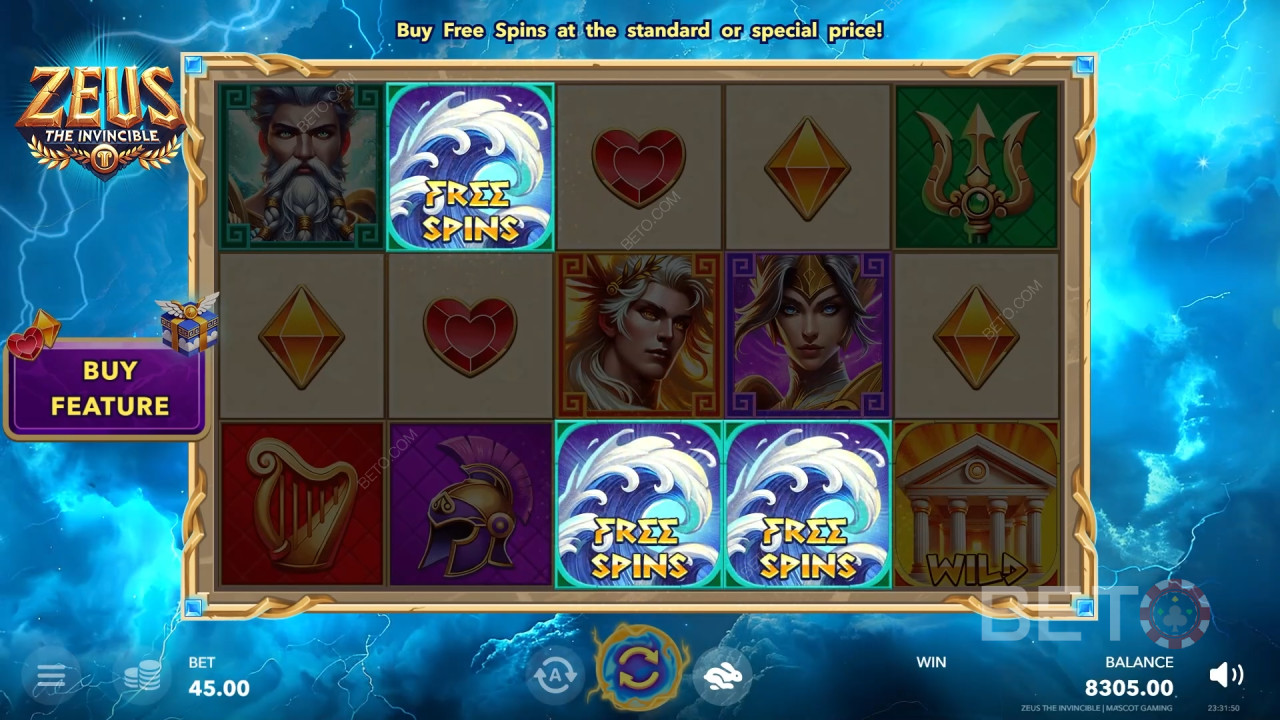 Zeus The Invincible Free Play