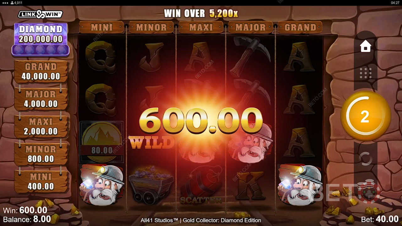 Play now and win exciting cash payouts worth up to 6,355x your total bet