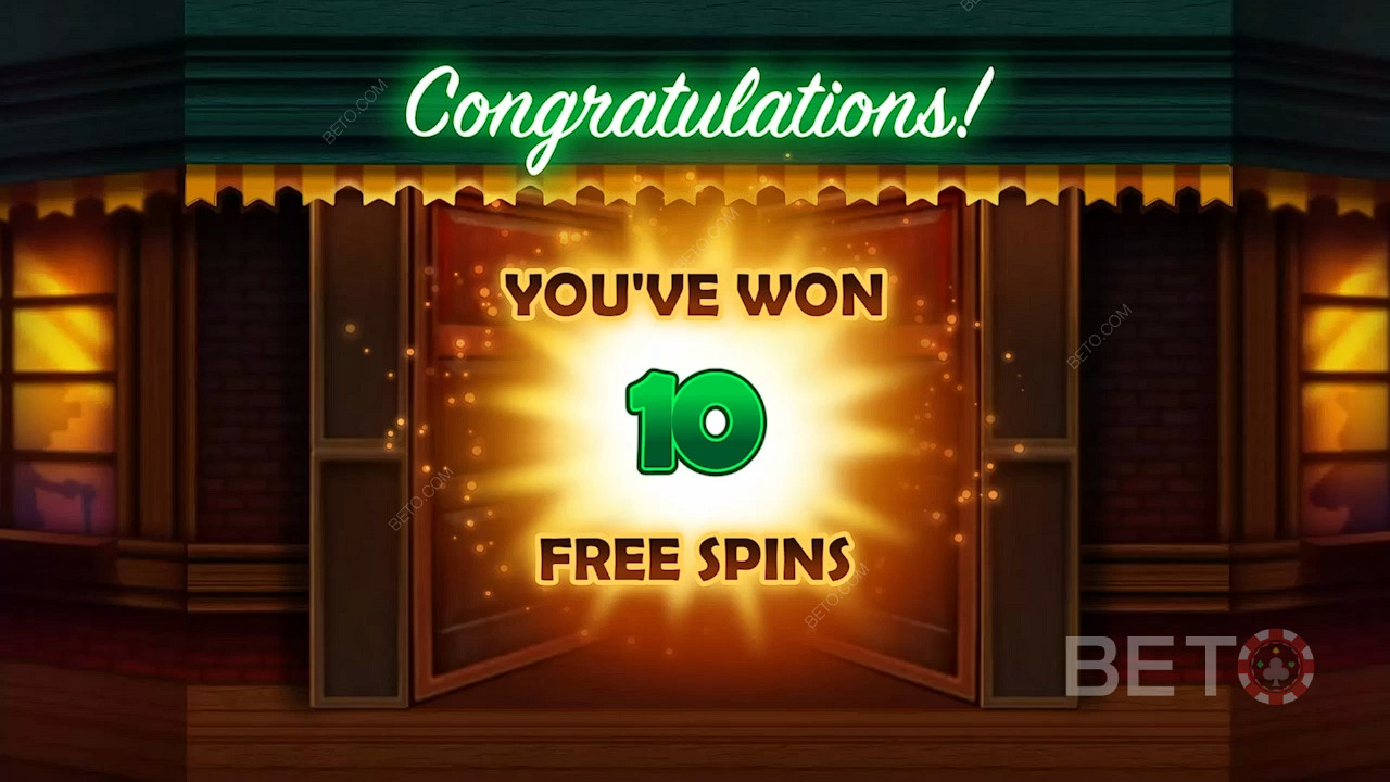 Win 10 to 30 Free Spins and extend them by landing Scatters