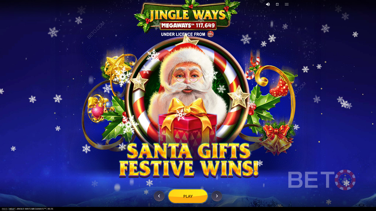 Get in the right Christmas spirit and enjoy Christmas and receive gifts in Jingle Way Megaways slot