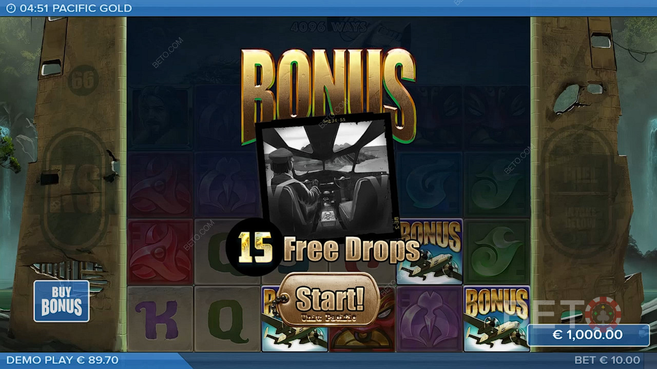 Land 3 or more Bonus symbols to trigger Free Spins
