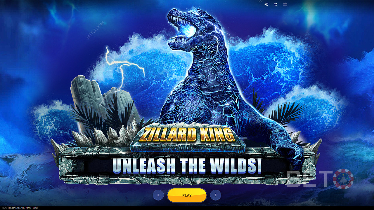 Unleash the mythical beast in the Zillard King online slot