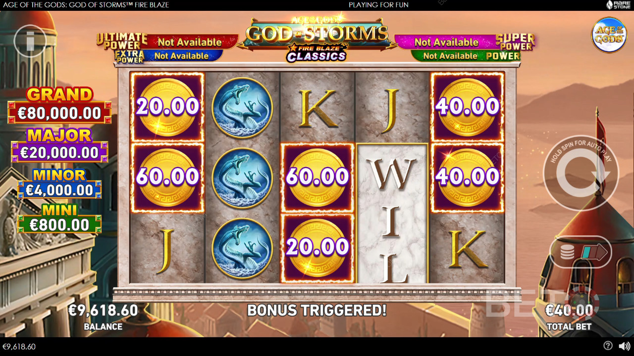 Age of the Gods: God of Storms Fire Blaze Free Play