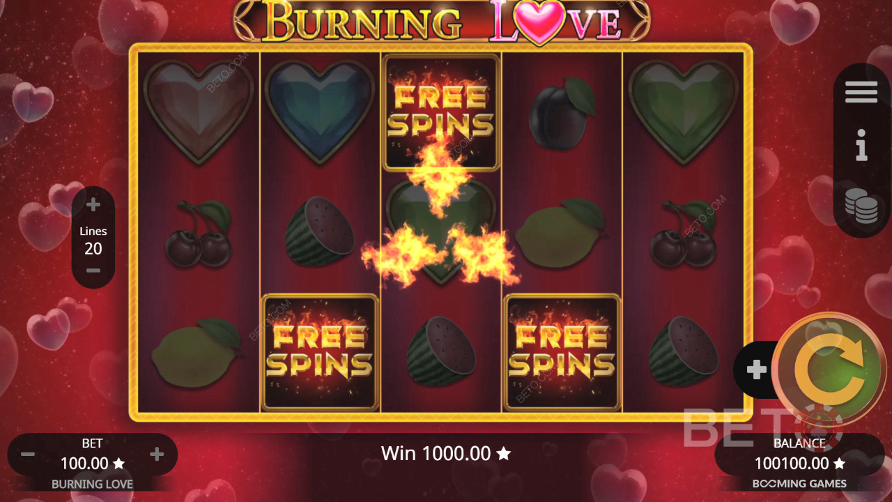 Burning Love Review by BETO Slots