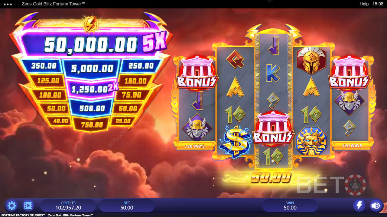 Zeus Gold Blitz Fortune Tower Free Play